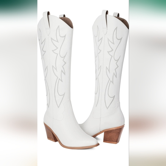 Mostrin Cowgirl Boots for Women Embroidered Cowboy Boots - Picture 2 of 7